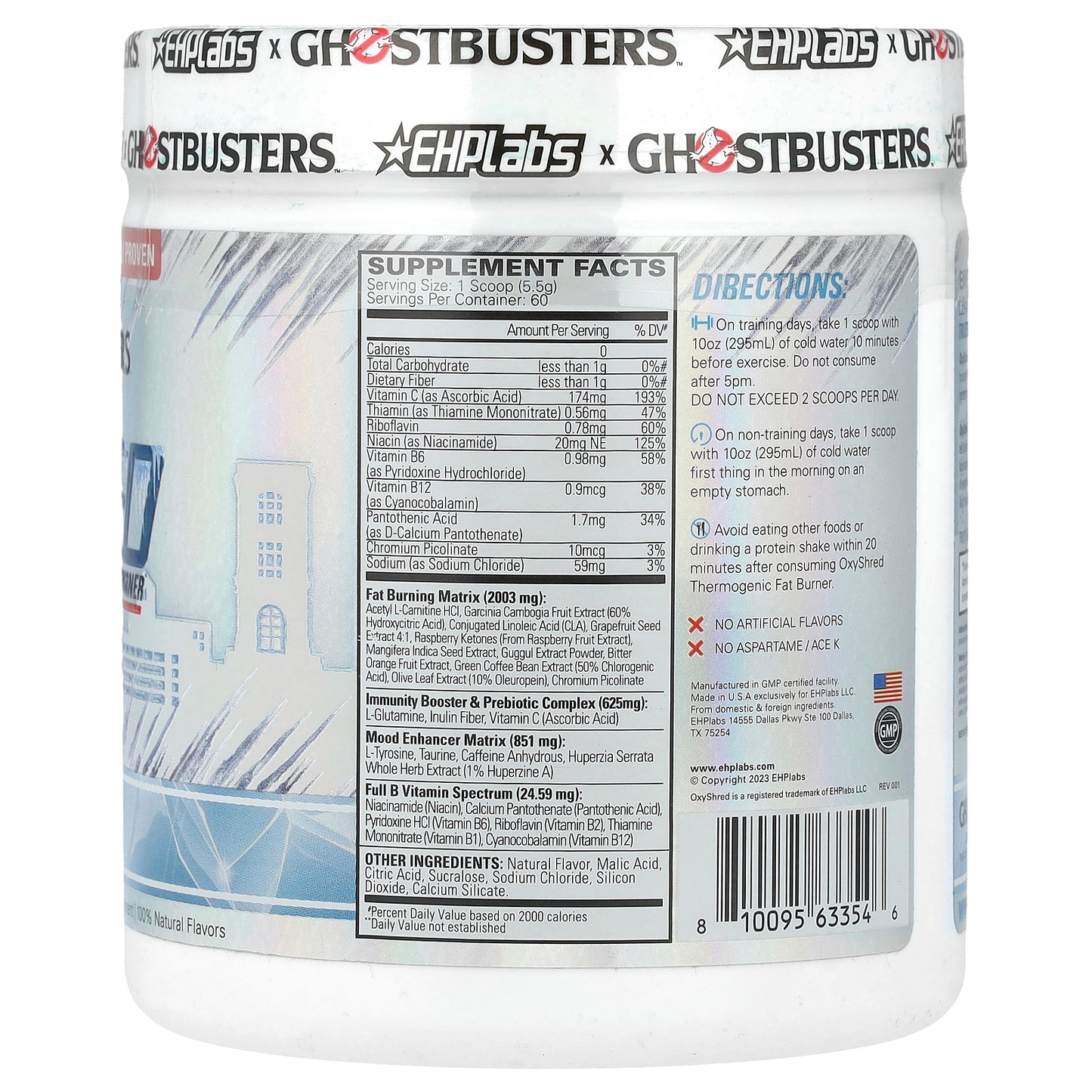 EHPlabs, Ghostbusters, OxyShred, Thermogenic Fat Burner, Frosty Big Apple, 11.64 oz (330 g)