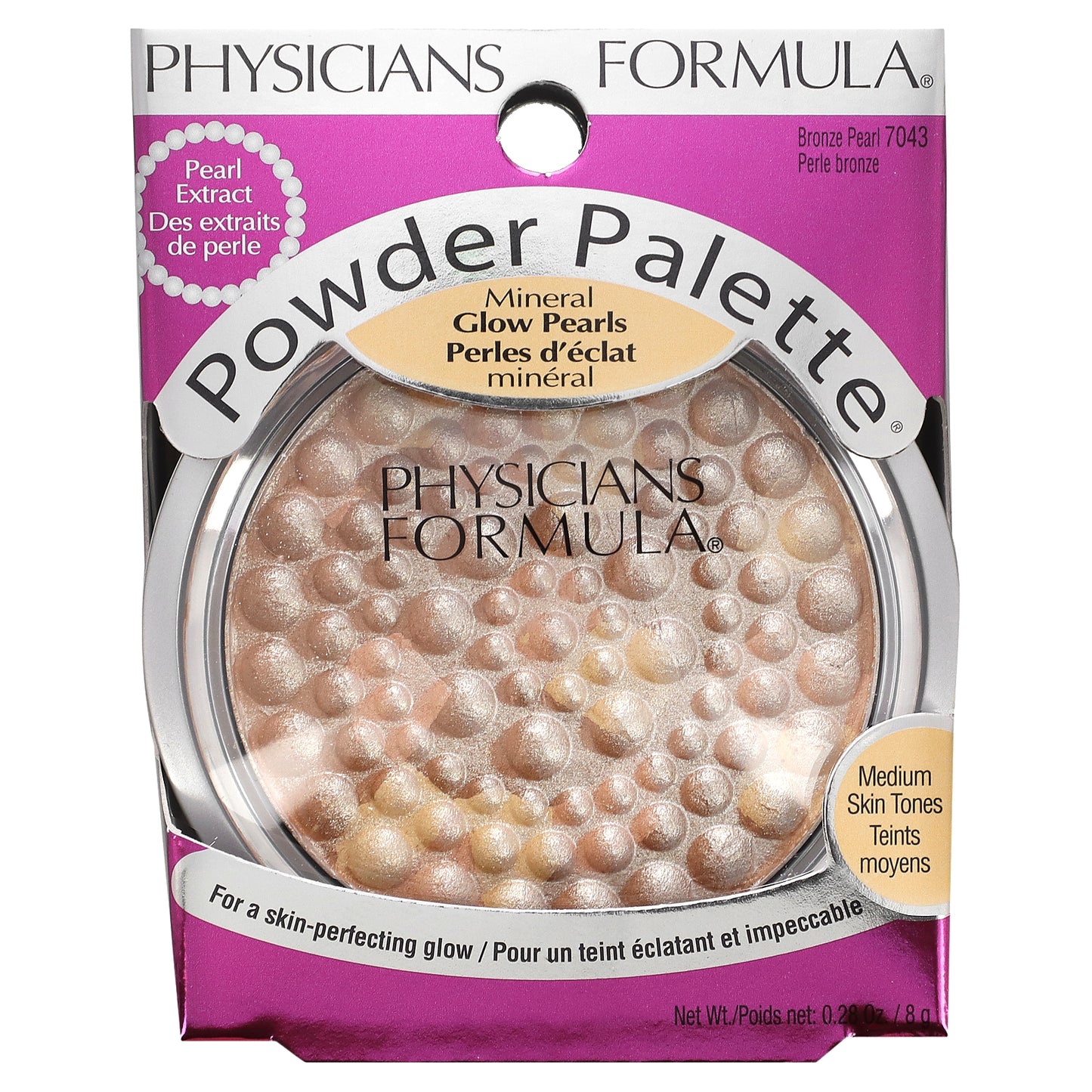 Physicians Formula, Powder Palette, Mineral Glow Pearls, 7043 Bronze Pearl, 0.28 oz (8 g)