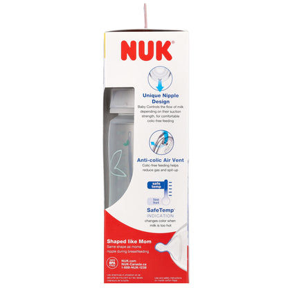 NUK, Smooth Flow, Anti-Colic Bottle, 0+ Months, 3 Bottles, 10 oz (300 ml) Each