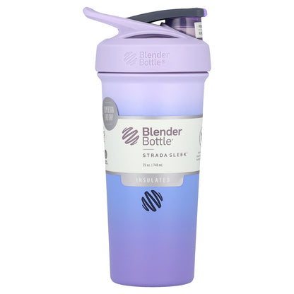 Blender Bottle, Strada Sleek™, Insulated Stainless Steel, Lavender, 25 oz (740 ml)