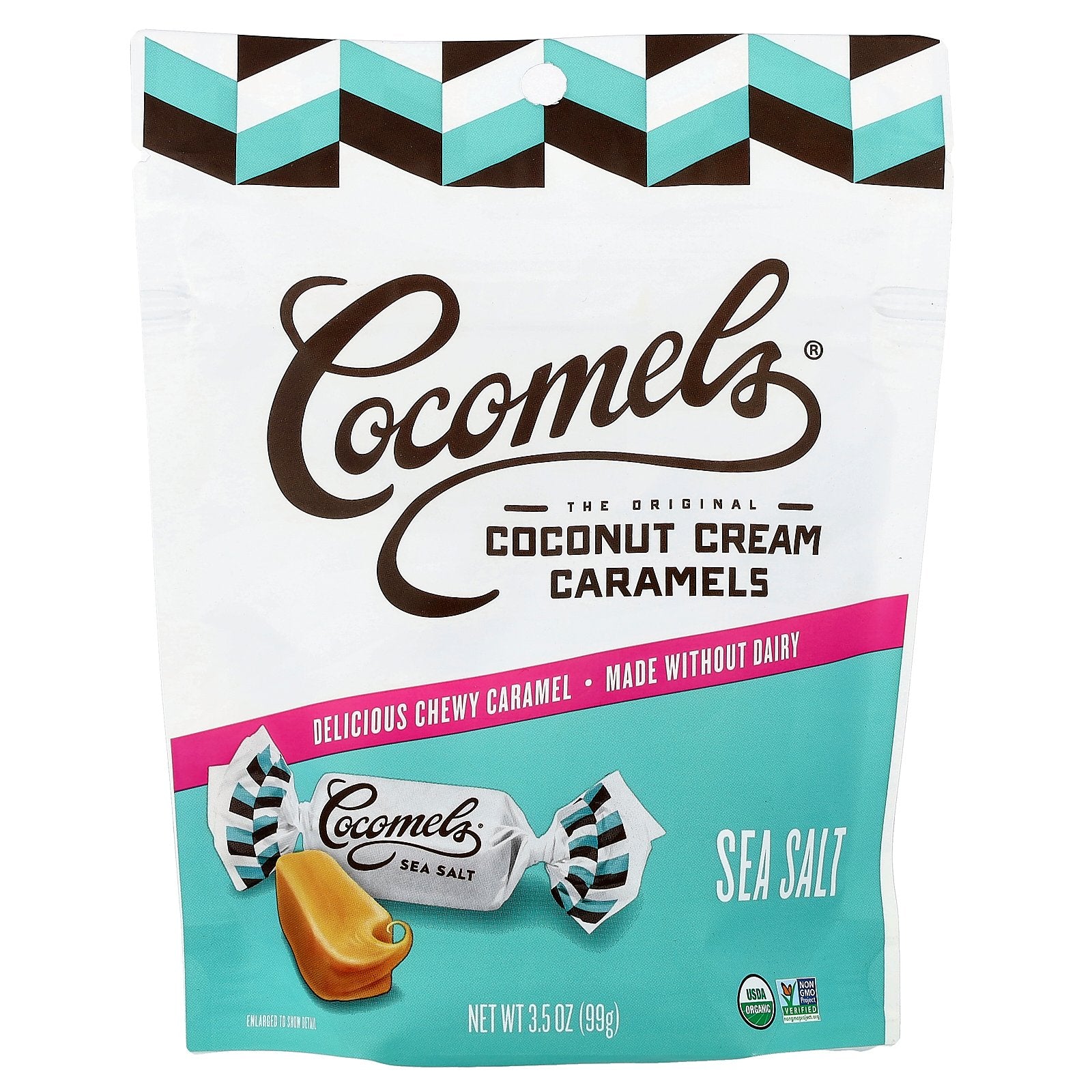 Cocomels, Coconut Cream Caramels, Sea Salt, 3.5 oz (99 g)