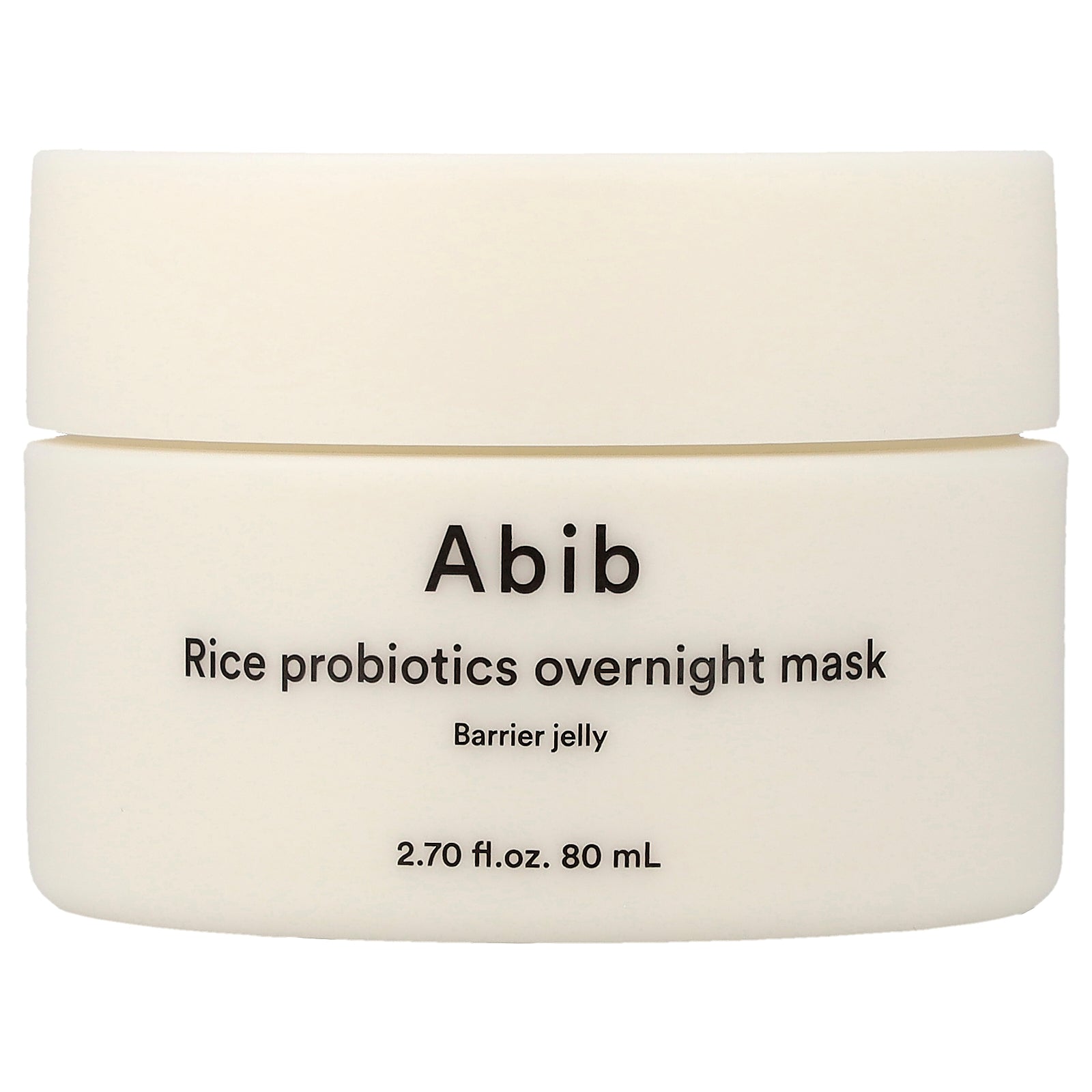 Abib, Rice Probiotics Overnight Beauty Mask, Barrier Jelly, 2.7 fl oz (80 ml)