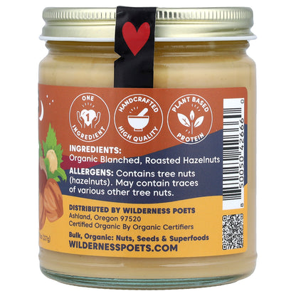 Wilderness Poets, Roasted Hazelnut Butter, Ultra Creamy, 8 oz (227 g)