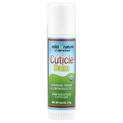 Mild By Nature, Sierra Bees™, Cuticle Care Balm Stick, Geranium, Orange & Lemongrass, 0.6 oz (17 g)