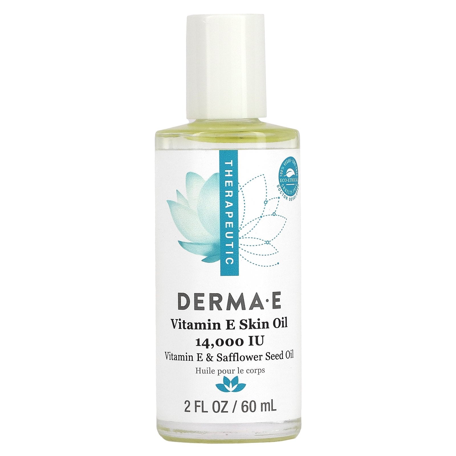 DERMA E, Vitamin E Skin Oil, Fragrance Free, 2 fl oz (60 ml)