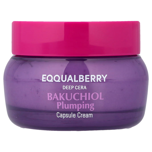 EQQUALBERRY, Deep Cera, Bakuchiol Plumping Capsule Cream , 1.69 fl oz (50 ml)
