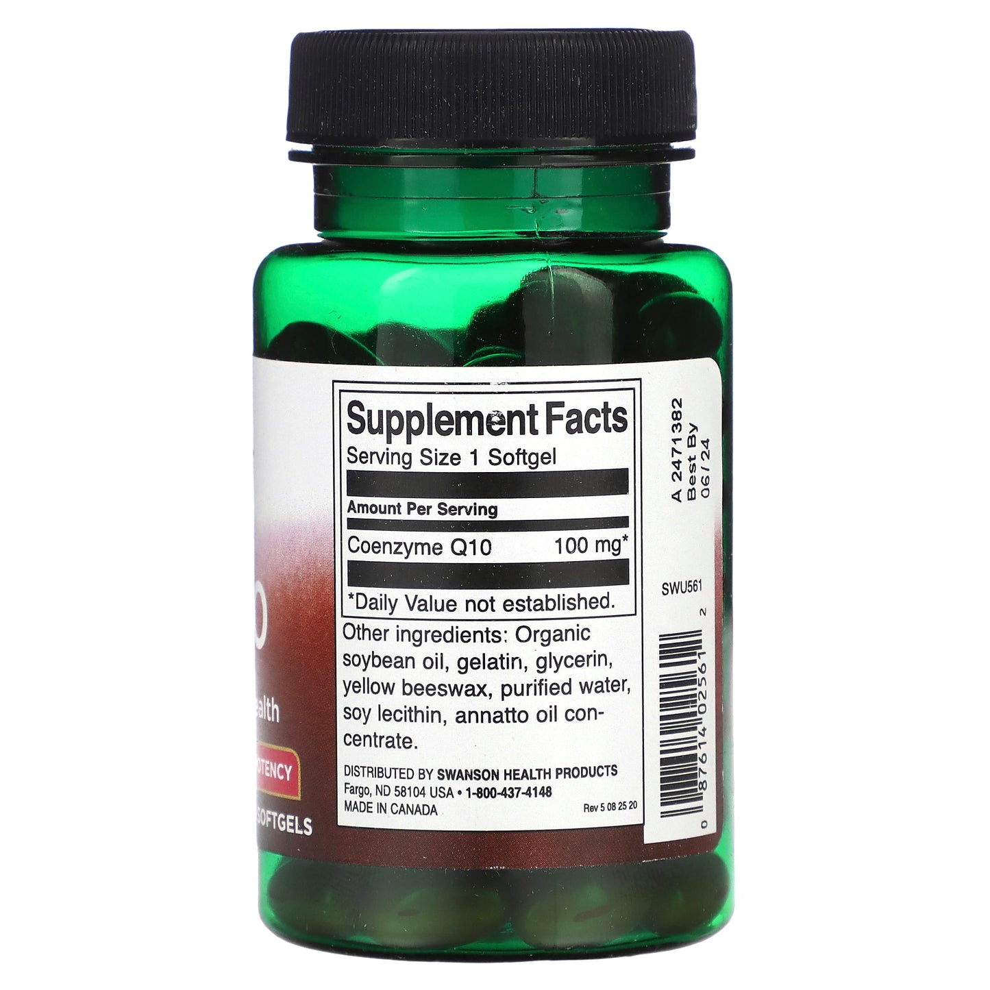 Swanson, CoQ10, 100 mg, 100 Softgels