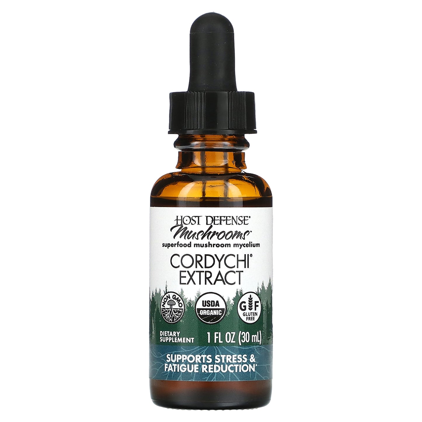 Host Defense, Mushrooms, Organic Cordychi Extract, 1 fl oz (30 ml)