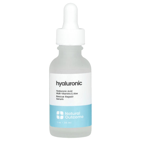 Natural Outcome, Hyaluronic, Rescue Repair Serum, Fragrance Free, 1 oz (30 ml)