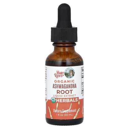 MaryRuth's, Organic Ashwagandha Root Liquid Extract, Alcohol Free, 1 fl oz (30 ml)