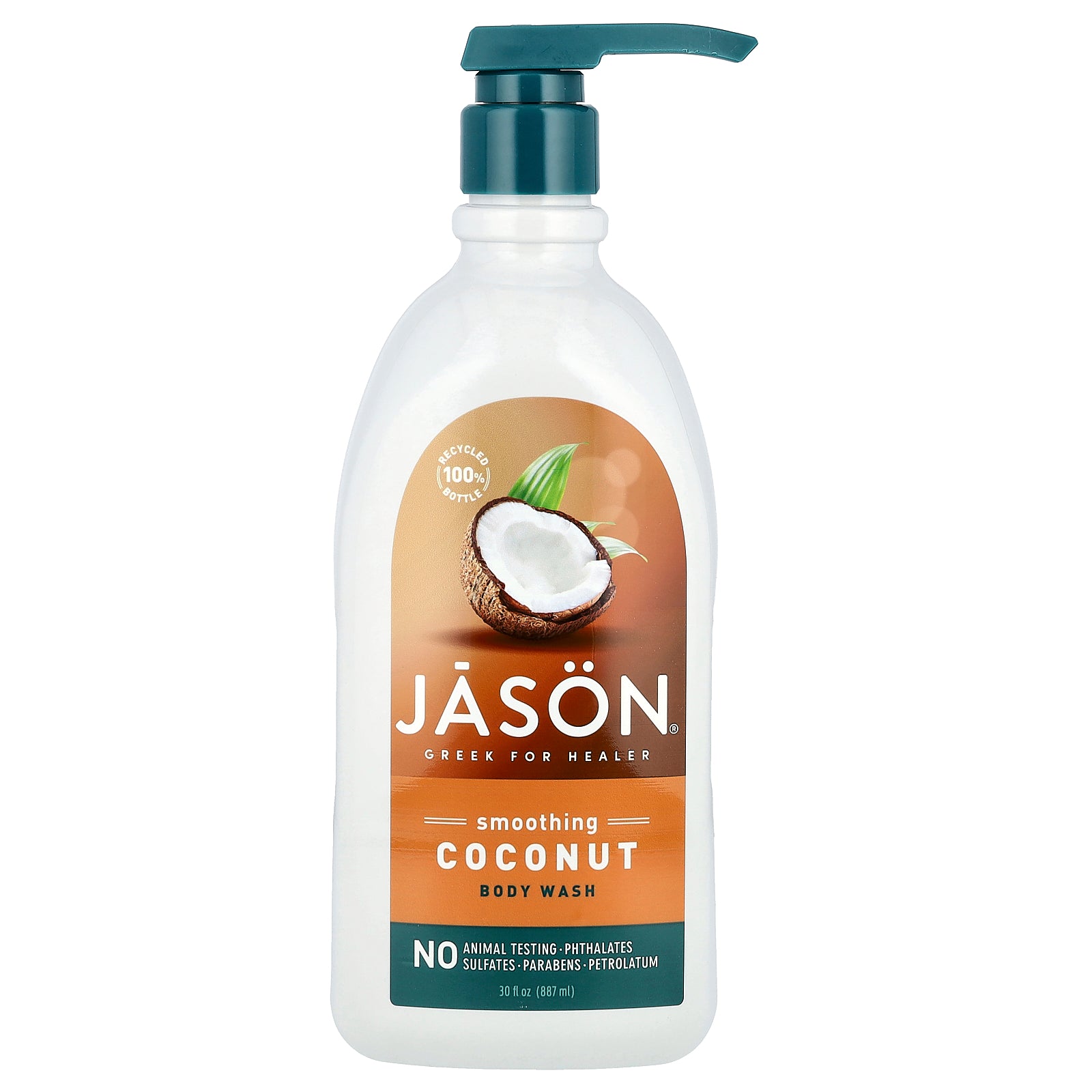 Jason Natural, Smoothing Body Wash, Coconut, 30 fl oz (887 ml)