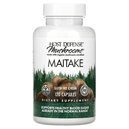 Host Defense, Mushrooms, Maitake, 1 g, 120 Capsules