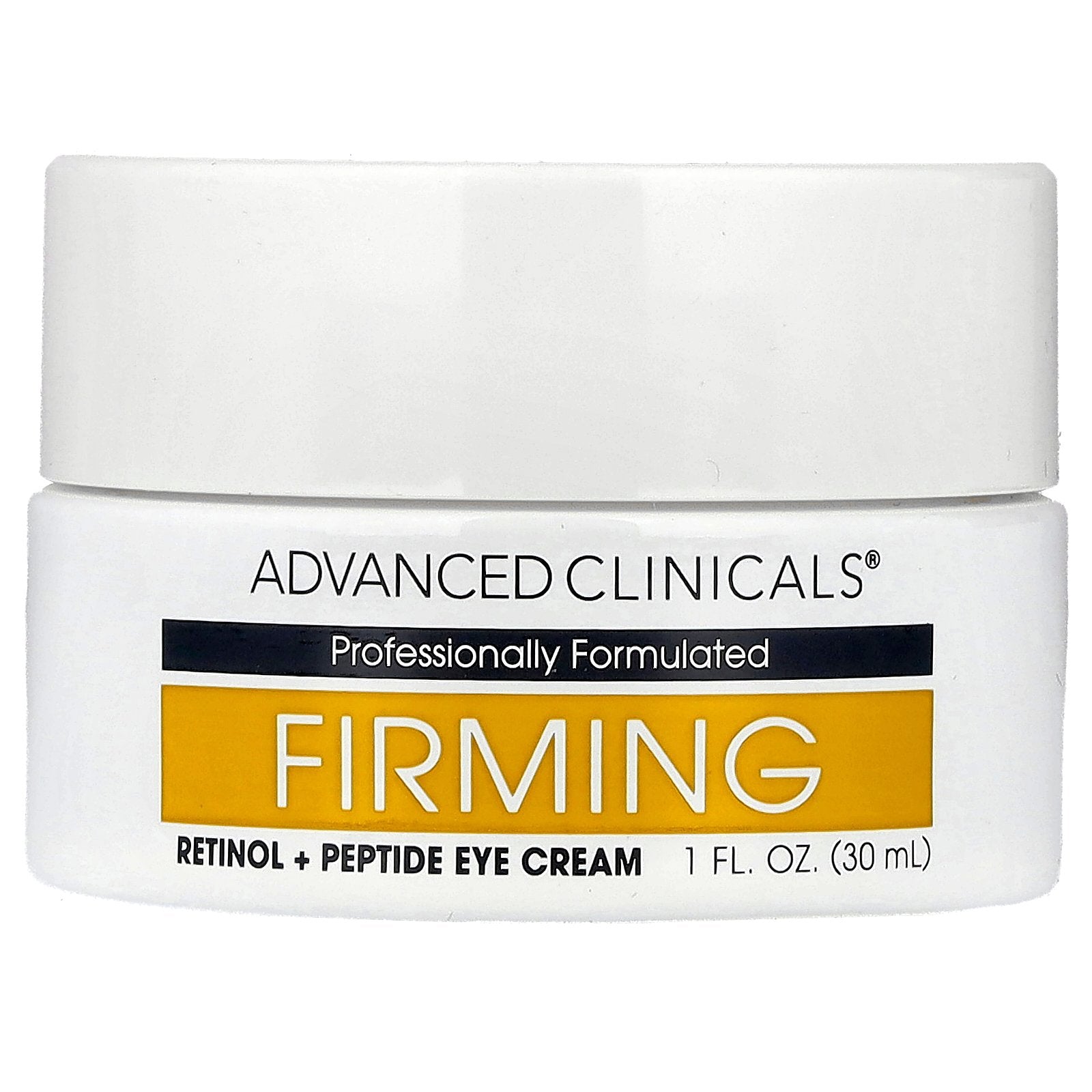 Advanced Clinicals, Firming Retinol + Peptide Eye Cream, 1 fl oz (30 ml)