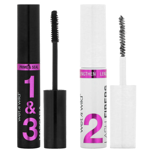 wet n wild, Lash-O-Matic Mascara + Fiber Extension Kit, Very Black, 0.37 fl oz (11 ml)