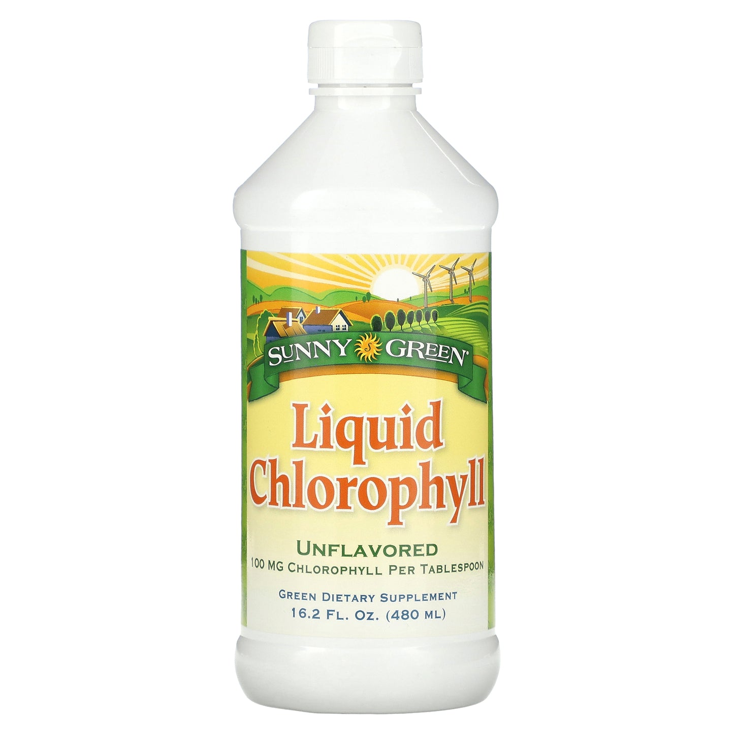 Sunny Green, Liquid Chlorophyll, Unflavored, 100 mg, 16.2 fl oz (480 ml)