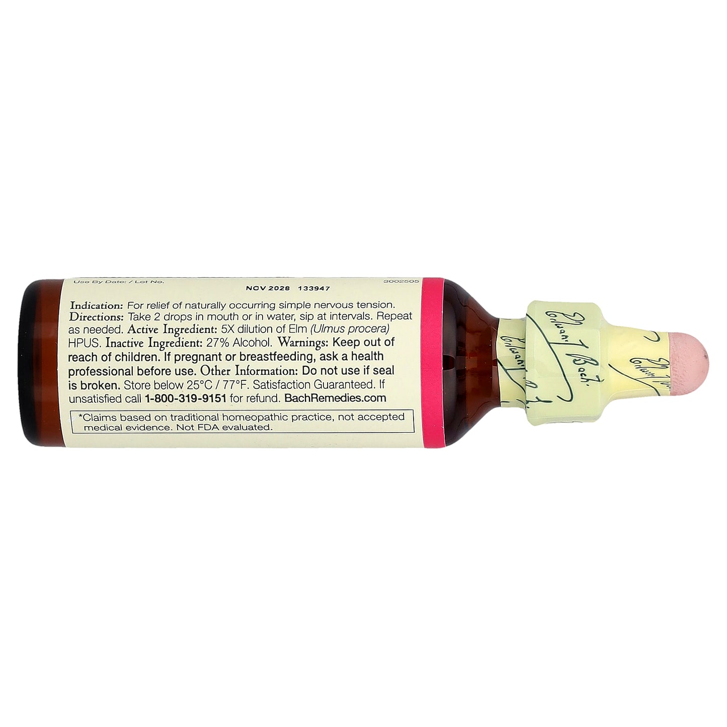 Bach, Original Flower Remedies, Elm, 0.7 fl oz (20 ml)