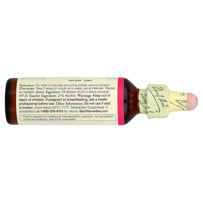 Bach, Original Flower Remedies, Elm, 0.7 fl oz (20 ml)
