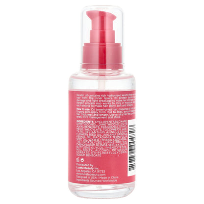 Luseta Beauty, Keratin Oil, Weightless Smoothing Hair Repair Serum, 3.38 fl oz (100 ml)