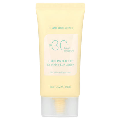 Thank You Farmer, Sun Project, Soothing Sun Lotion, SPF 30 , 1.69 fl oz (50 ml)