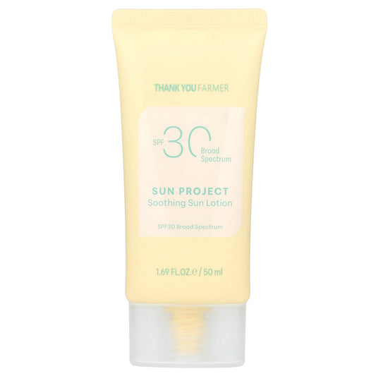 Thank You Farmer, Sun Project, Soothing Sun Lotion, SPF 30 , 1.69 fl oz (50 ml)