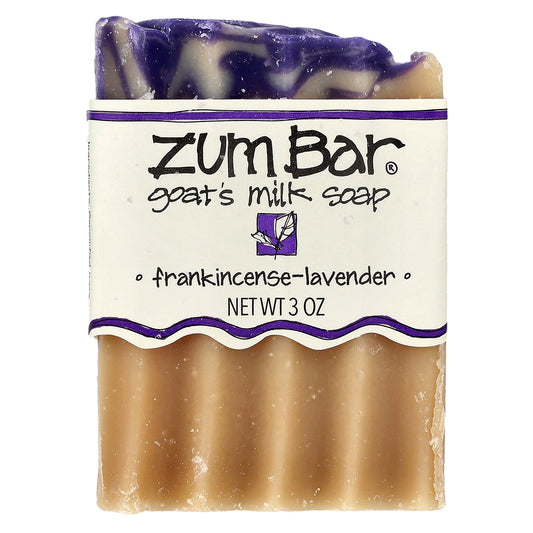 ZUM, Zum Bar®, Goat's Milk Bar Soap, Frankincense-Lavender, 3 oz