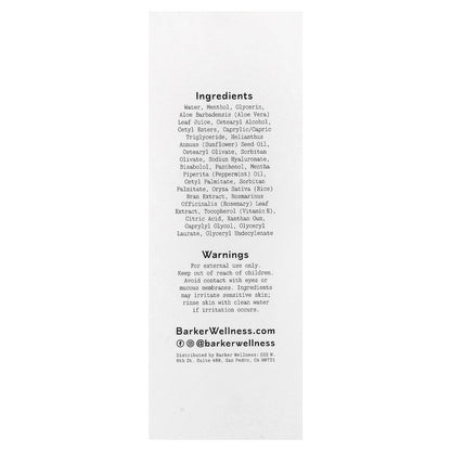 Barker Wellness Co, Muscle Therapy Cream, 3.3 oz (100 ml)