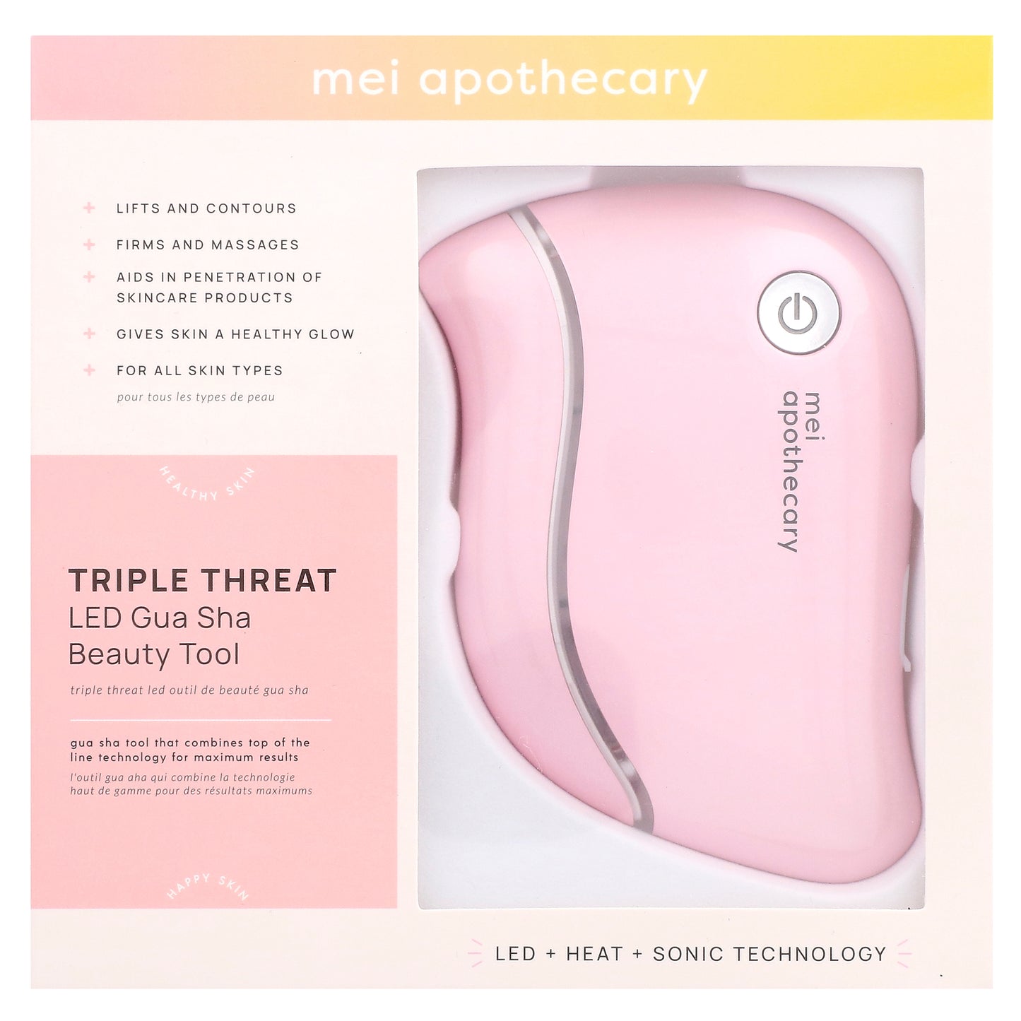 Mei Apothecary, Triple Threat, LED Gua Sha Beauty Tool,  1 Tool