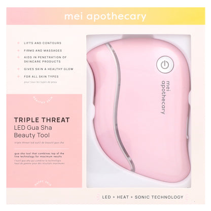Mei Apothecary, Triple Threat, LED Gua Sha Beauty Tool,  1 Tool