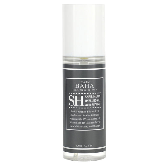 Cos De BAHA, SH, Snail Mucin Hyaluronic Acid Serum, 4 fl oz (120 ml)