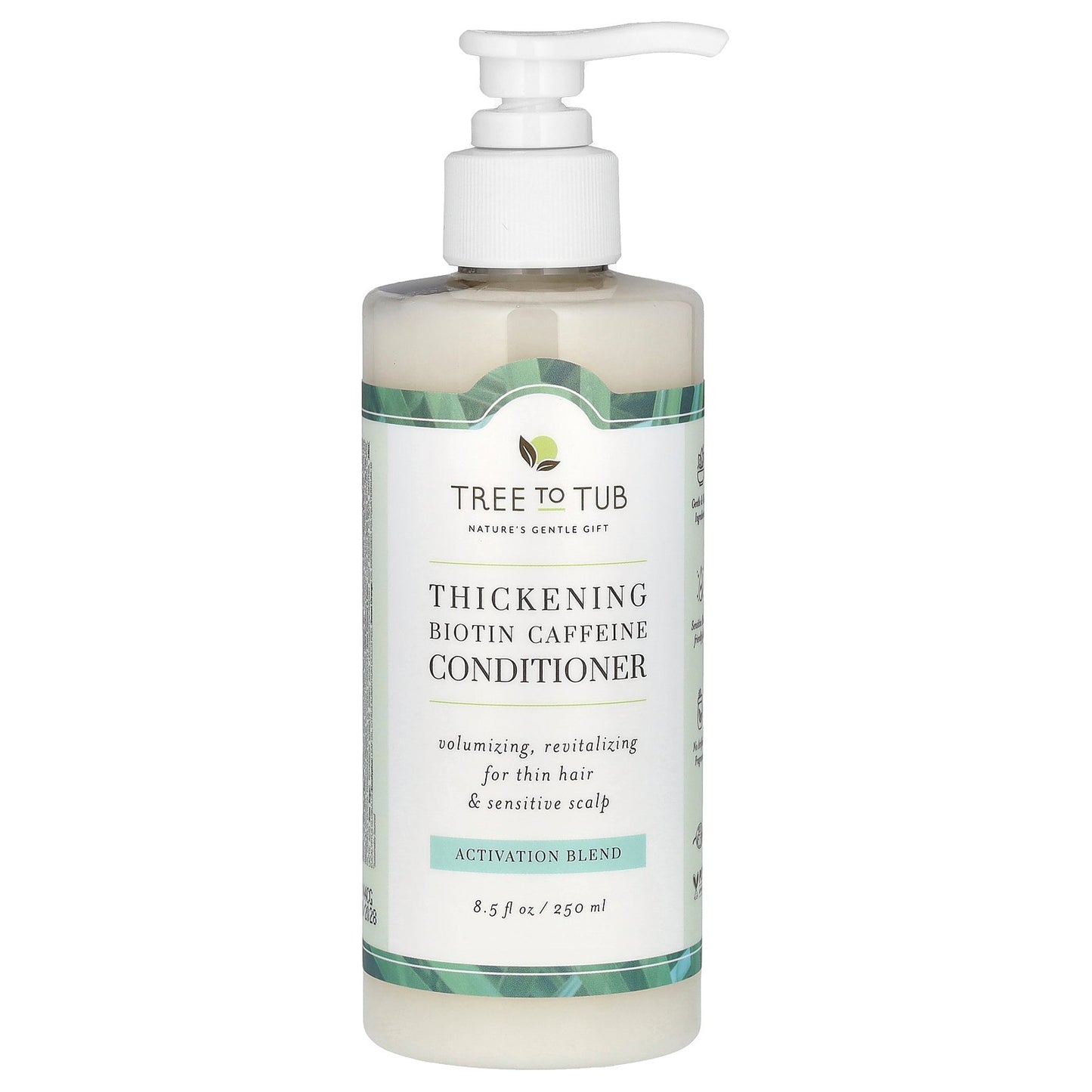 Tree To Tub, Thickening Biotin Caffeine Conditioner, 8.5 fl oz (250 ml)