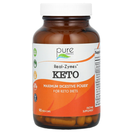 Pure Essence, Real-Zymes Keto, 90 Vegi-Caps