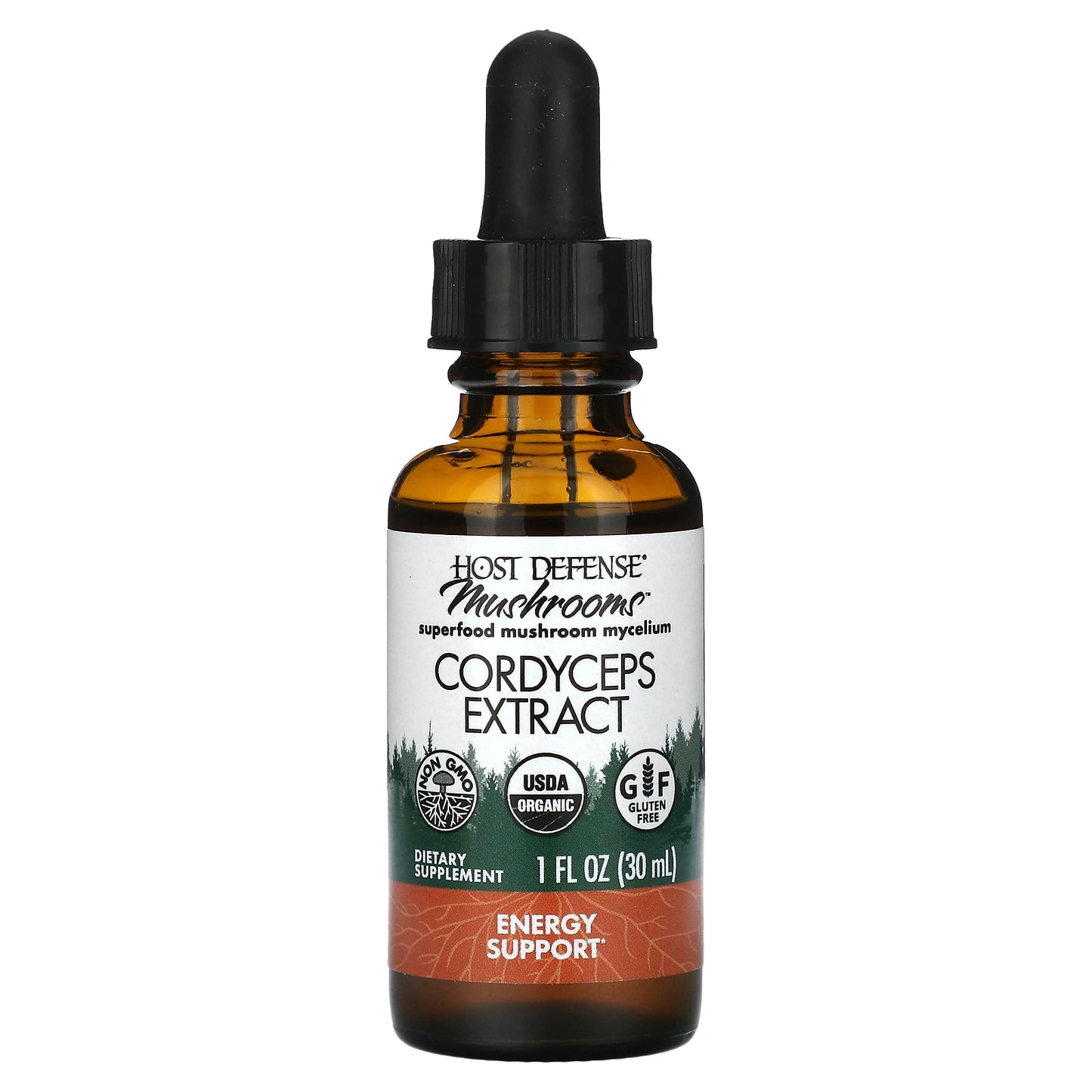 Host Defense, Mushrooms, Cordyceps Extract, 1 fl oz (30 ml)