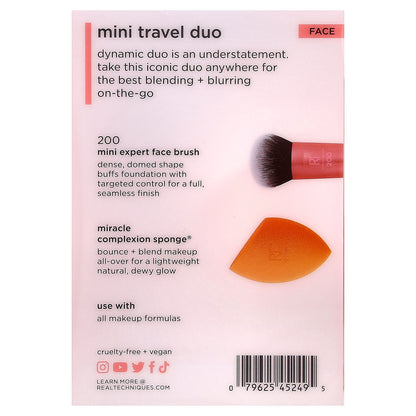 Real Techniques, Mini Travel Duo, Face, 2 Piece Set