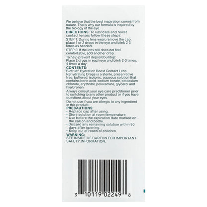 Biotrue, Contact Lens Rehydrating Drops, 0.33 fl oz (10 ml)