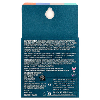 Cliganic, Organic Lip Balm Set, Sweet Bliss, 4 Pack, 0.15 oz (4.25 g) Each