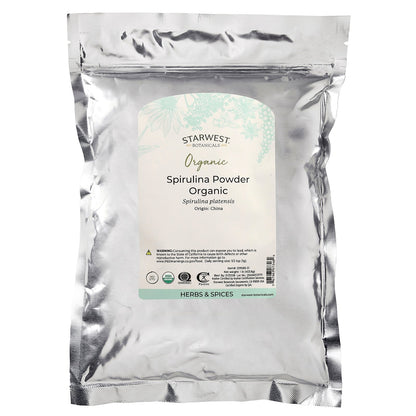 Starwest Botanicals, Organic Spirulina Powder, 1 lb (453.6 g)