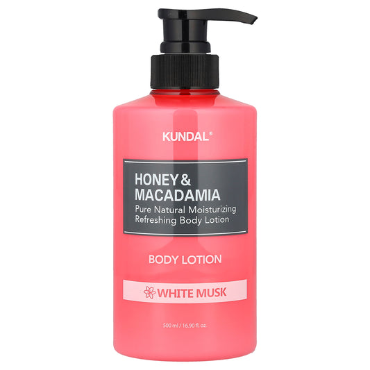 Kundal, Honey & Macadamia, Body Lotion, White Musk, 16.9 fl oz (500 ml)