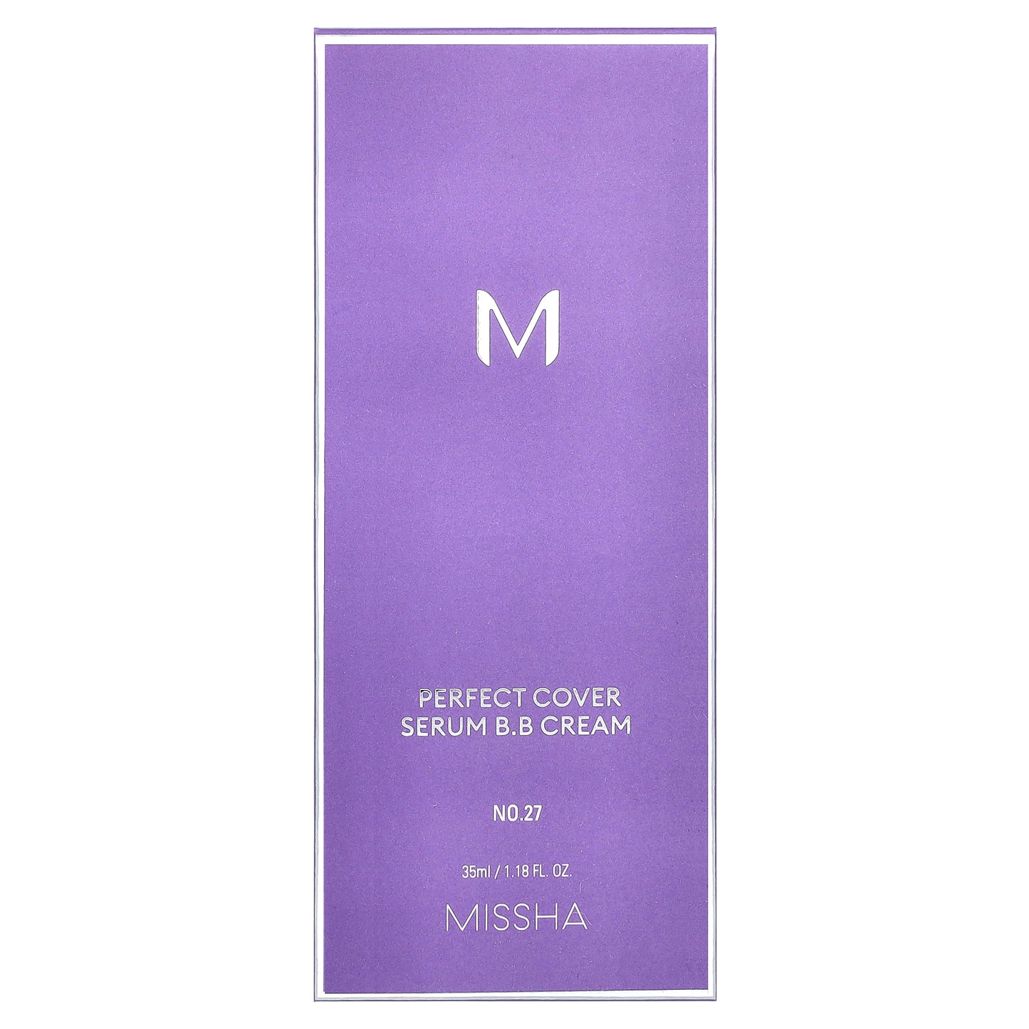 Missha, Perfect Cover Serum B.B Cream, No. 27 Honey Beige, 1.18 fl oz (35 ml)