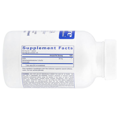 Pure Encapsulations, DHEA, 25 mg, 60 Capsules