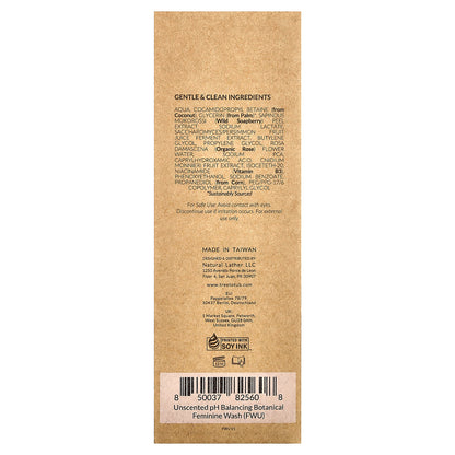 Tree To Tub, pH Balancing Botanical Feminine Wash, Fragrance Free , 4 fl oz (120 ml)