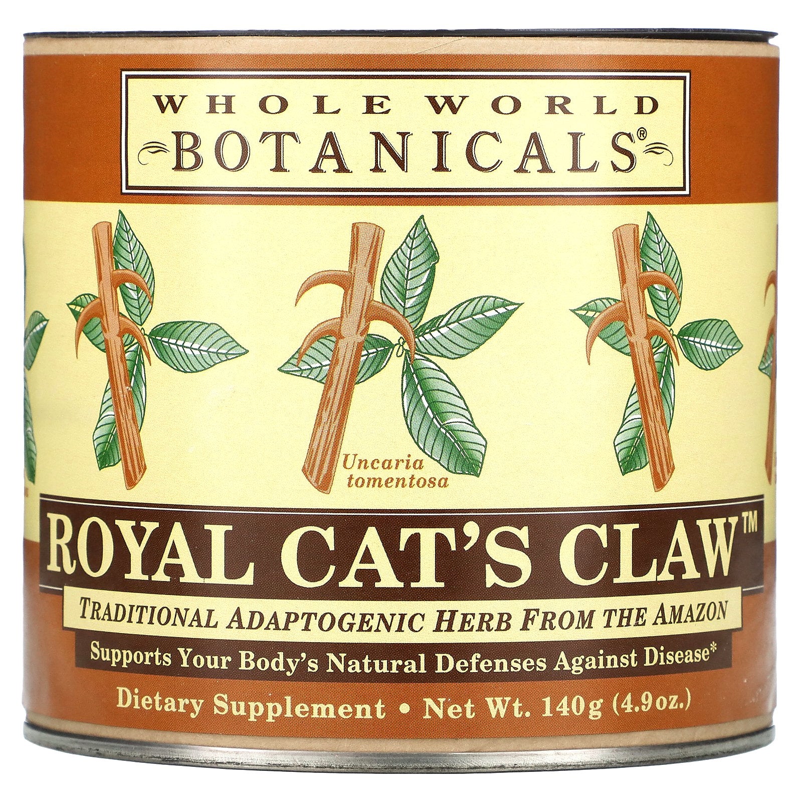 Whole World Botanicals, Royal Cat's Claw, 1.5 gm, 4.9 oz (140 g)