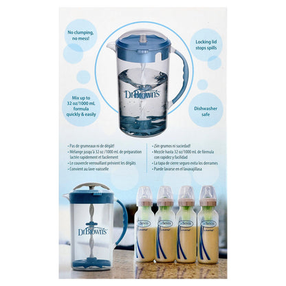 Dr. Brown's, Formula Mixing Pitcher, Blue , 32 oz (1,000 ml)