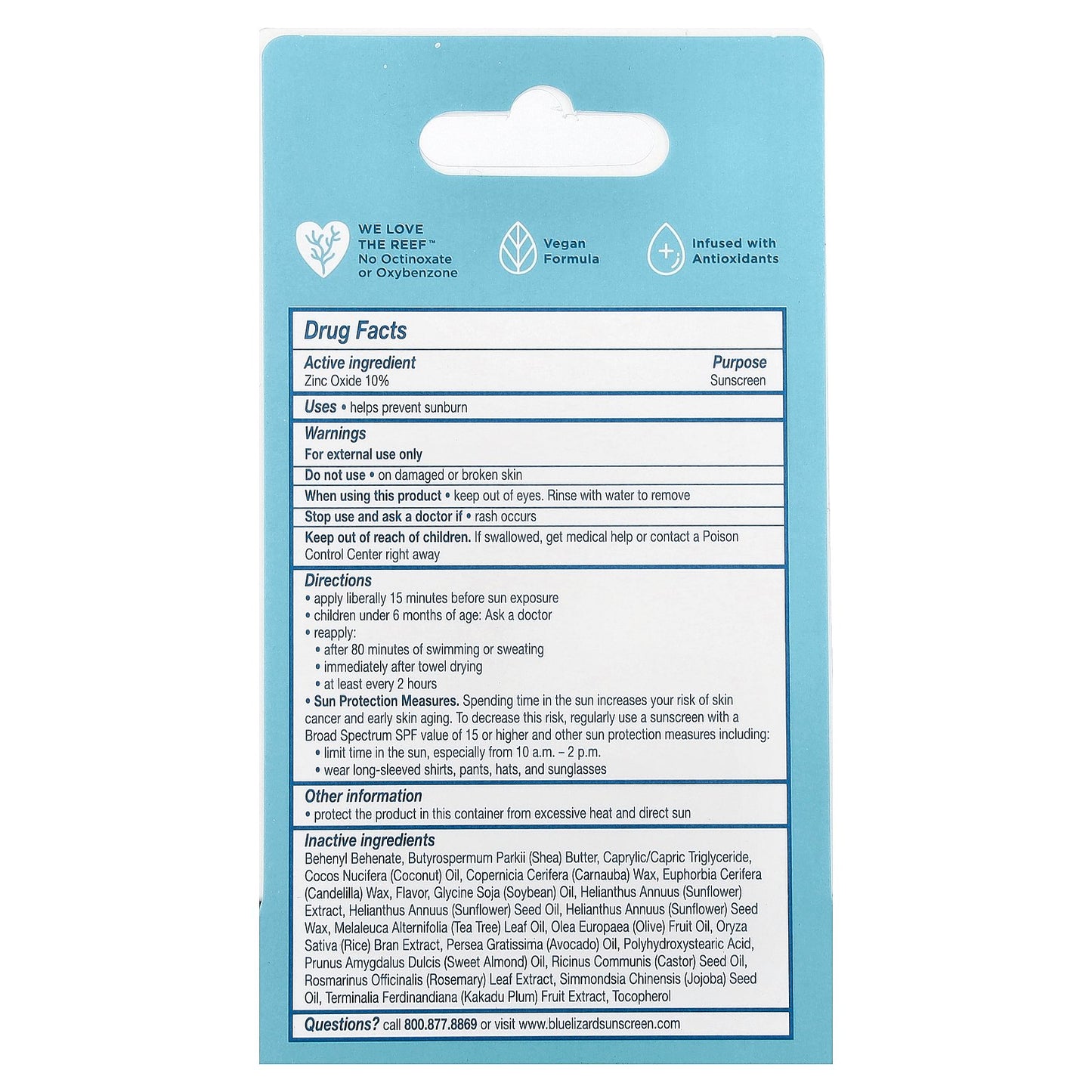 Blue Lizard Australian Sunscreen, Mineral Sunscreen Lip Balm, SPF 15, Natural Coconut, 0.13 oz (3.8 g)