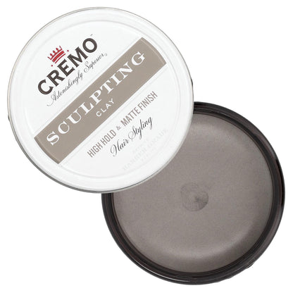 Cremo, Premium Barber Grade Sculpting Clay, High Hold & Matte Finish, 4 oz (113 g)