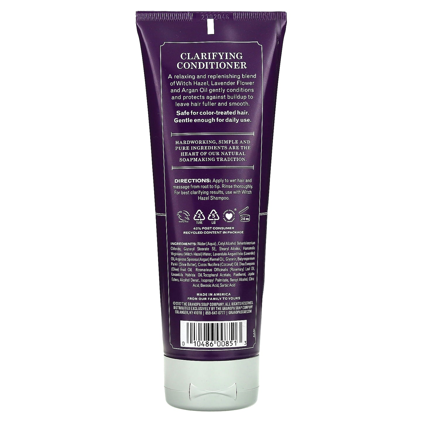 The Grandpa Soap Co., Witch Hazel Conditioner, Clarify, All Hair Types, 8 fl oz (237 ml)