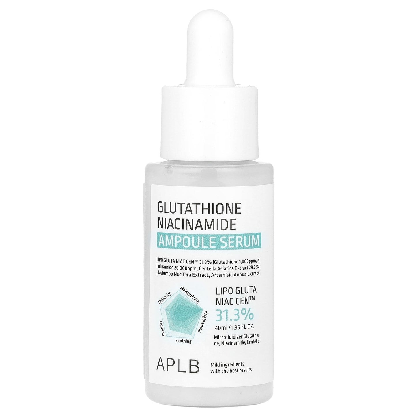 APLB, Glutathione Niacinamide, Ampoule Serum, 1.35 fl oz (40 ml)