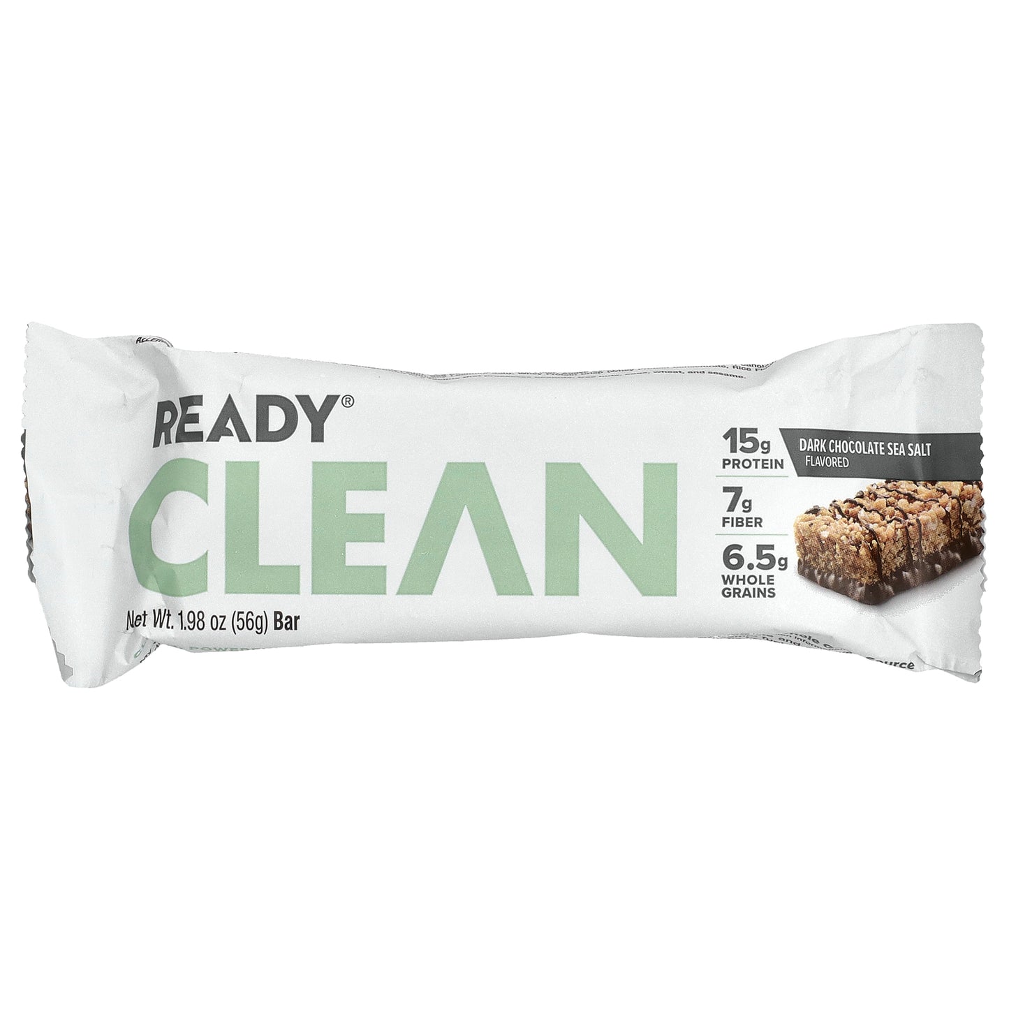 Ready, Clean Protein Bar, Dark Chocolate Sea Salt, 12 Bars, 1.98 oz (56 g) Each