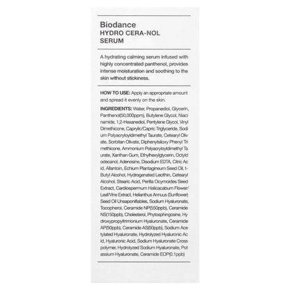 Biodance, Hydro Cera-Nol Serum, 1.01 fl oz (30 ml)