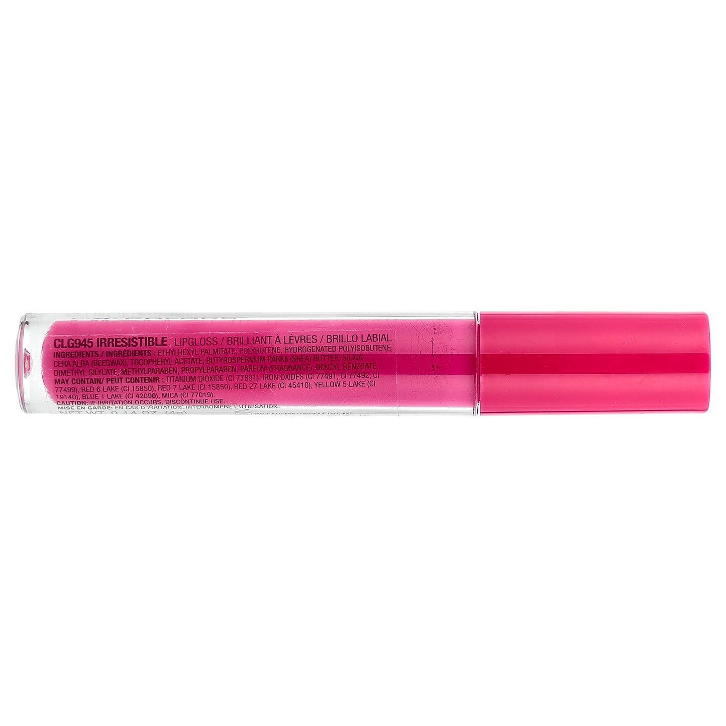 L.A. Colors, High Shine, Shea Butter Lip Gloss, CLG945 Irresistible, 0.14 oz (4 g)