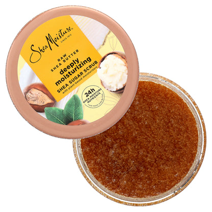 SheaMoisture, Shea Sugar Scrub, Deeply Moisturizing, Raw Shea Butter, 12 oz (340 g)
